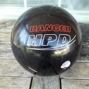 Vintage Brunswick Zone Pro active Danger HPD Bowling Ball